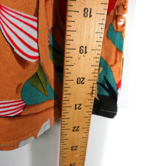 VINTAGE Hawaiian Skirt Small Mini Pleated Swing Tiki Pin Up Beach GRACE KARIN - Picture 5 of 7